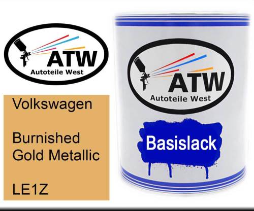 Volkswagen, Burnished Gold Metallic, LE1Z: 1L Lackdose, von ATW Autoteile West.